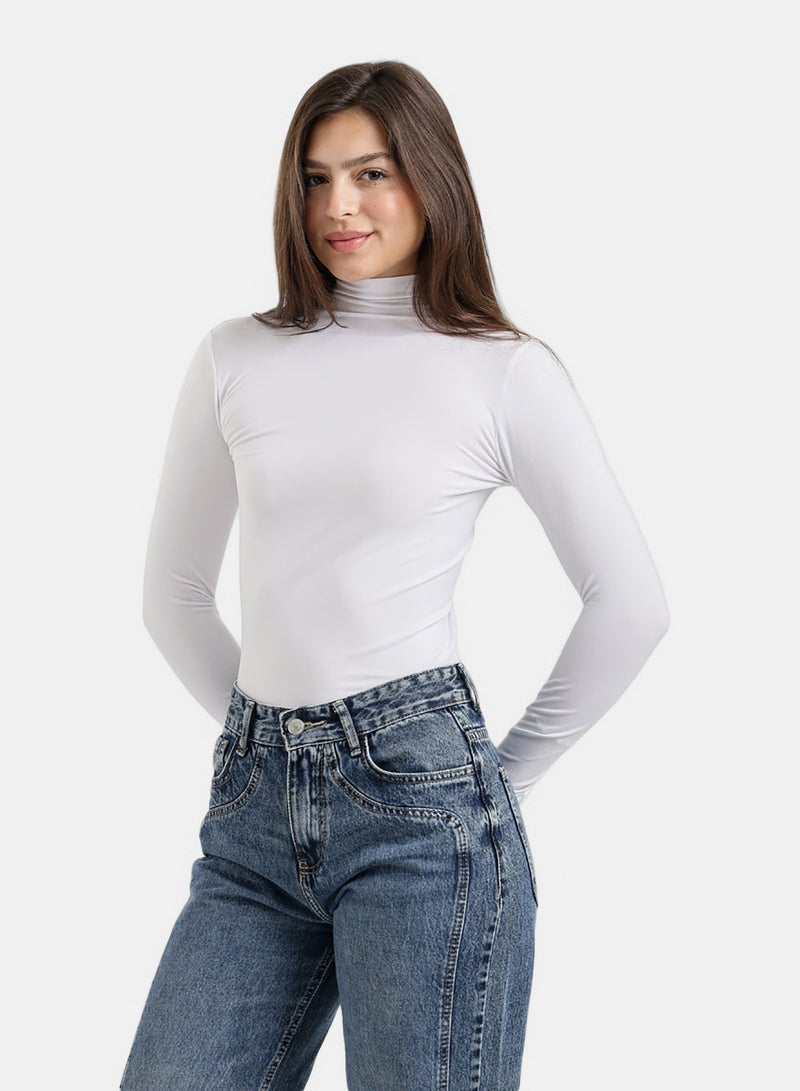 Carina Slim Fit High-Neck Top - Image 2
